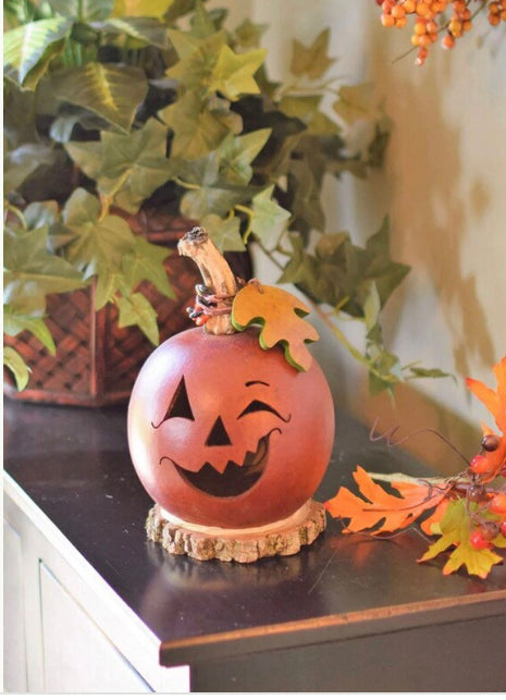 Meadowbrook Gourds Pumpkin Lighted Gourd! New
