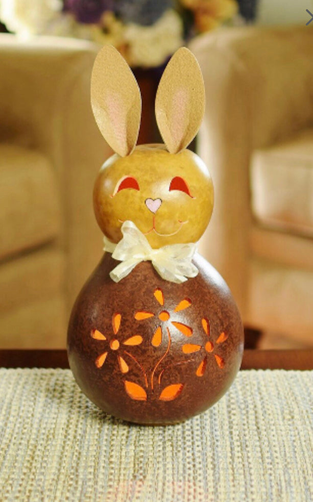 Meadowbrook Gourds Brown Lit Bunny Gourd—New