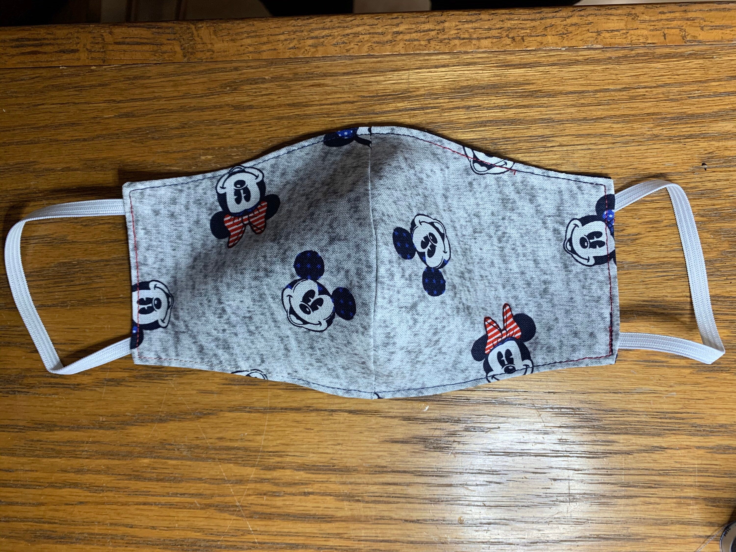 Mickey Mouse Face Mask Reversible & Washable! NEW