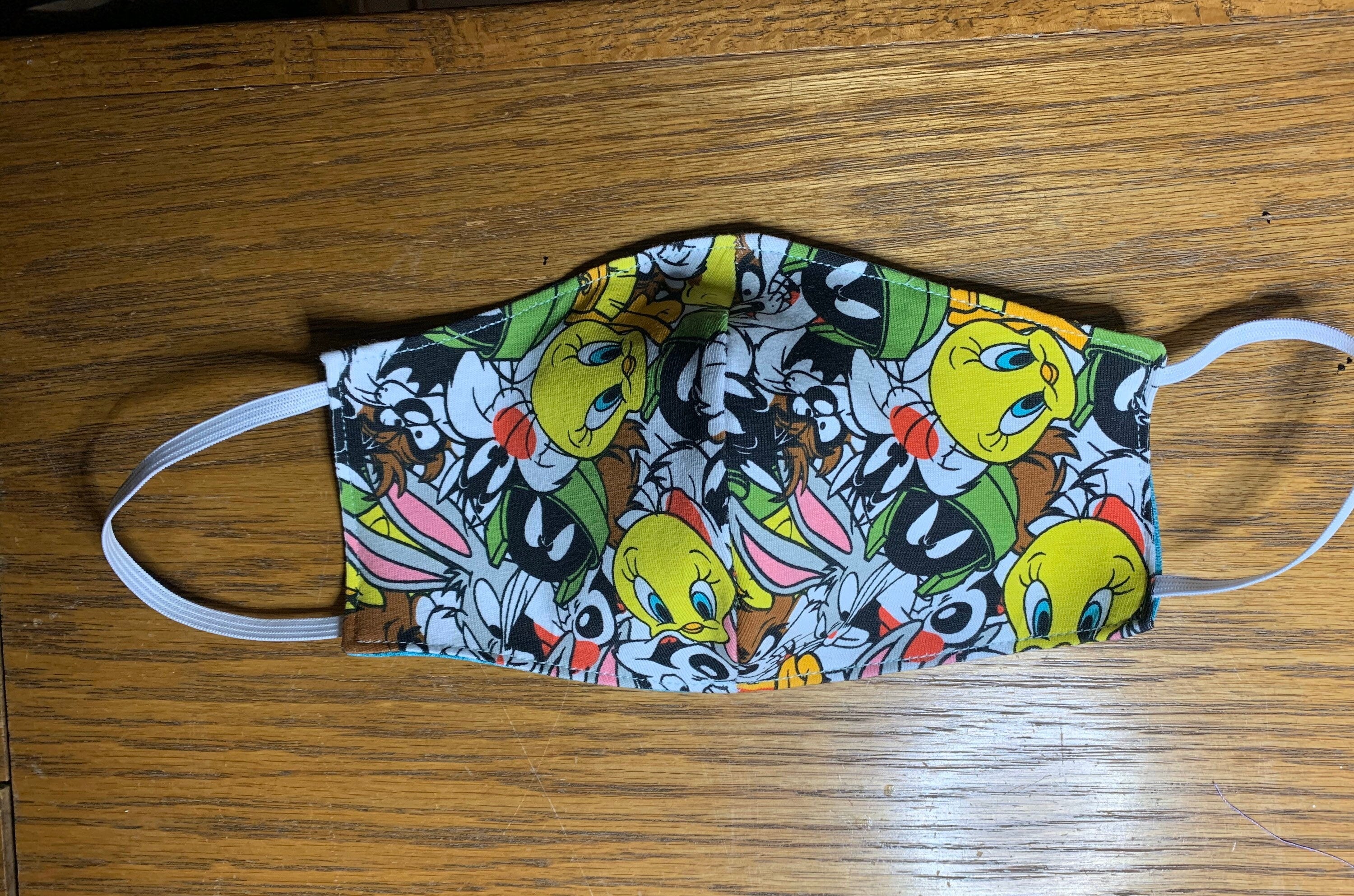 Looney Tunes Face Mask Reversible & Washable! NEW