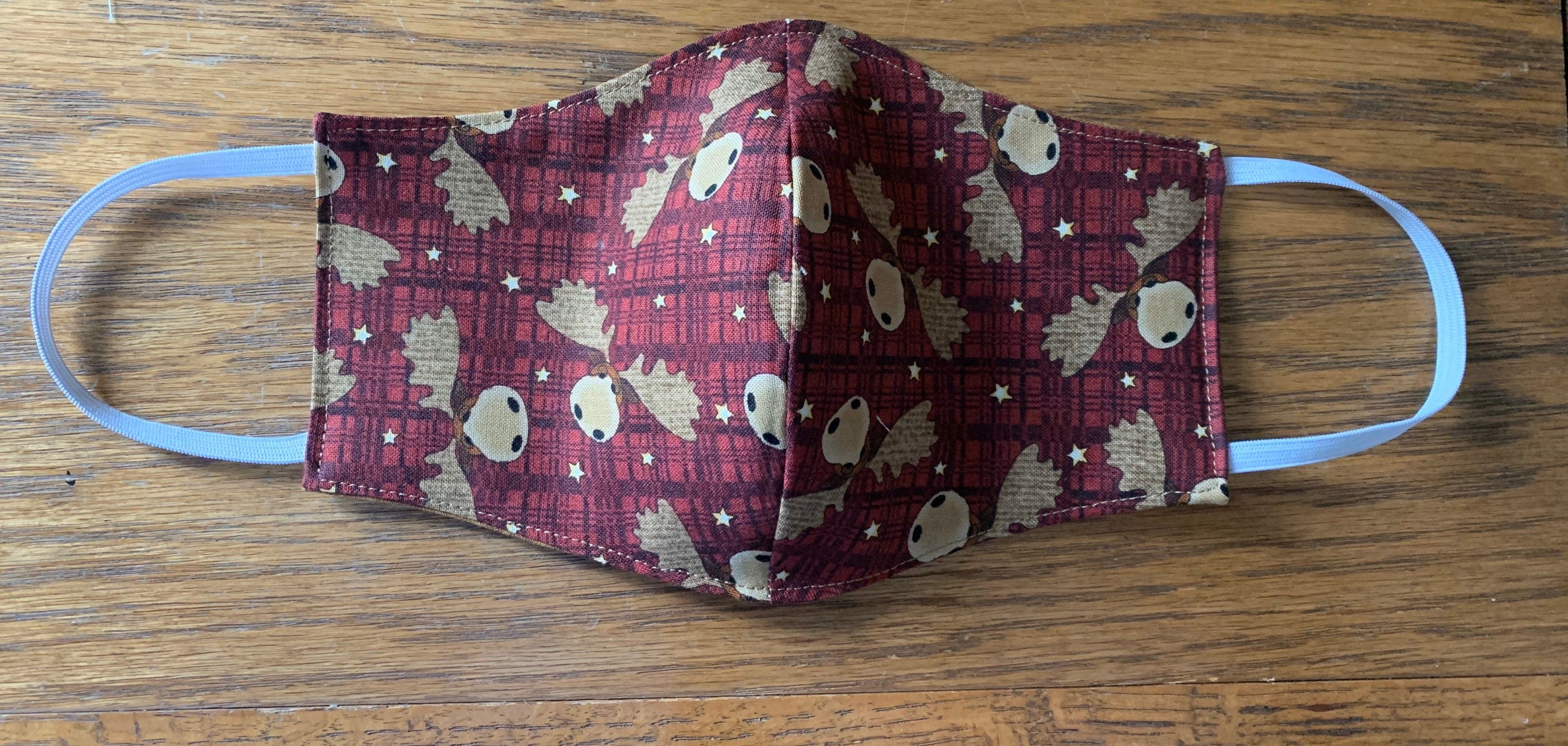 Moose Face Mask Reversible & Washable! NEW