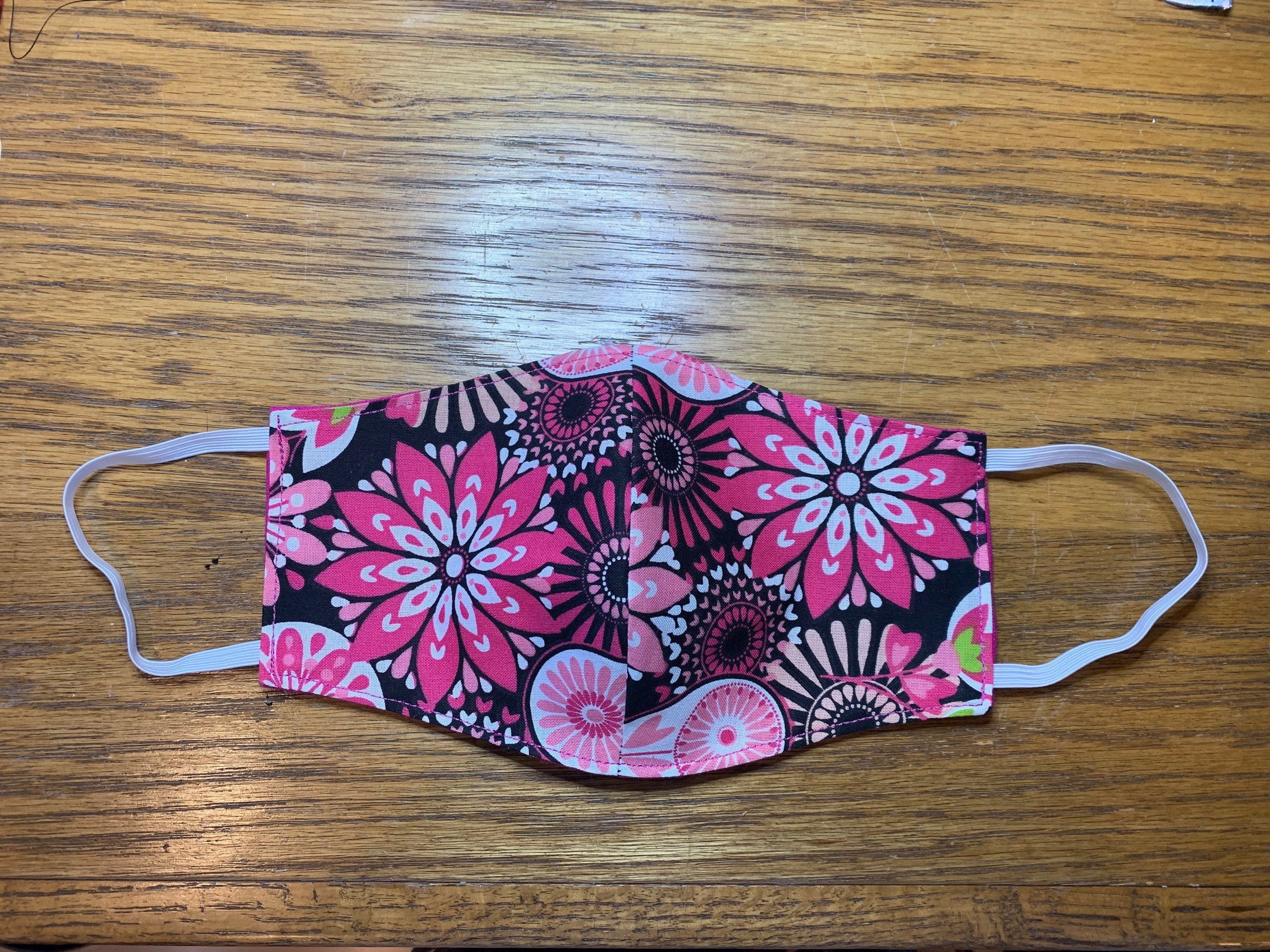 Flower Pink Reversible and Washable Face Mask!New