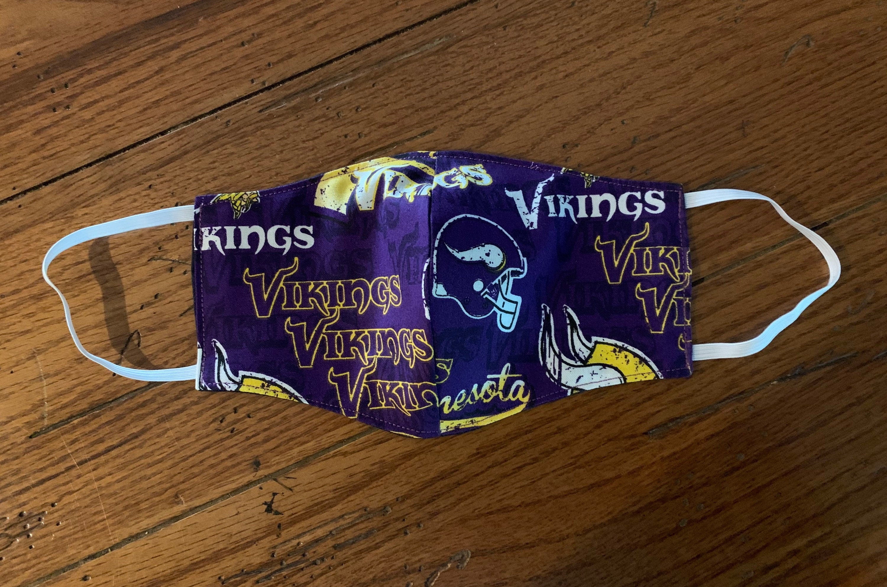 Minnesota Vikings Reversible and Washable Face Mask! NEW