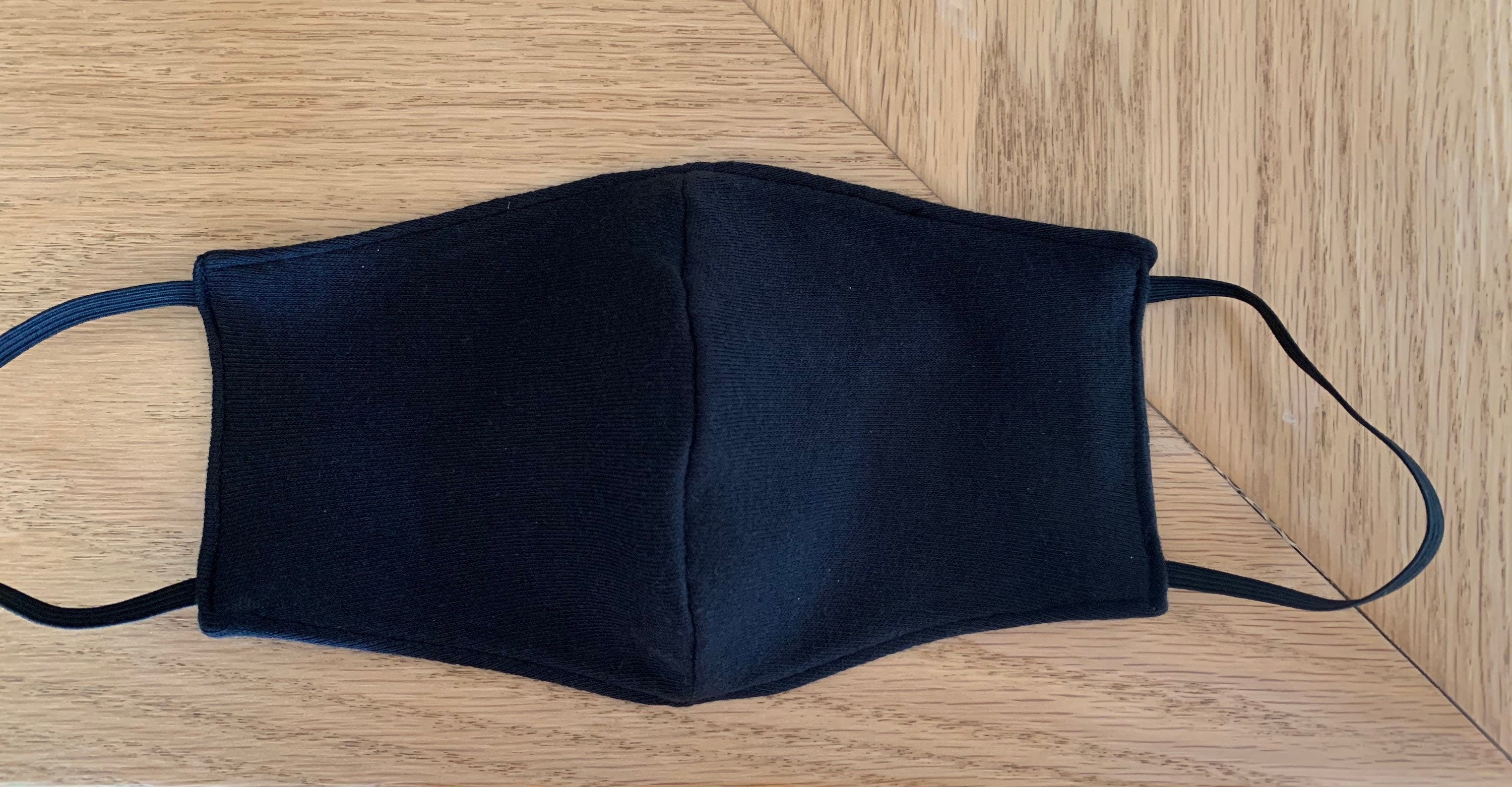 Black Knit and Black Glitter Reversible and Washable Face Mask!New!
