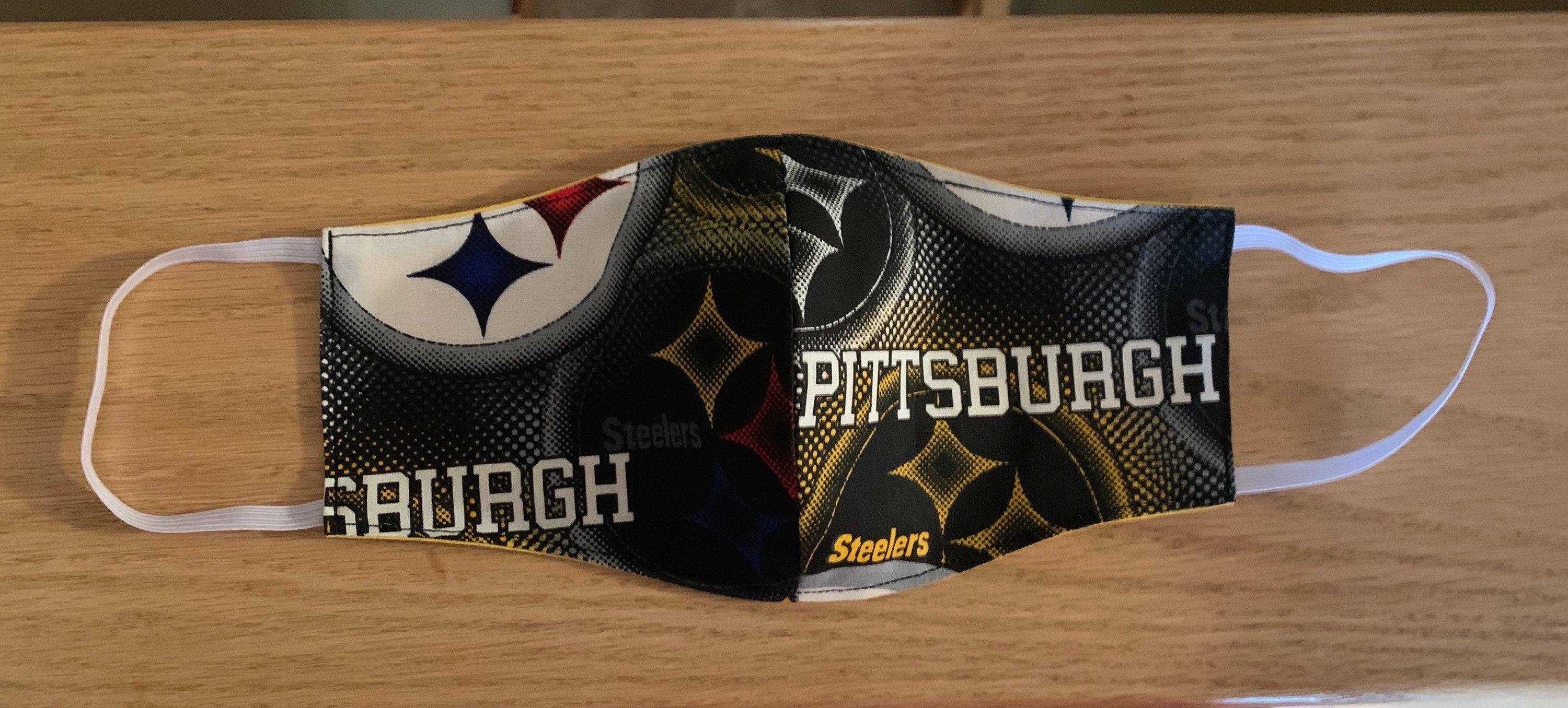 Pittsburgh Steelers Reversible and Washable Face Mask!NEW