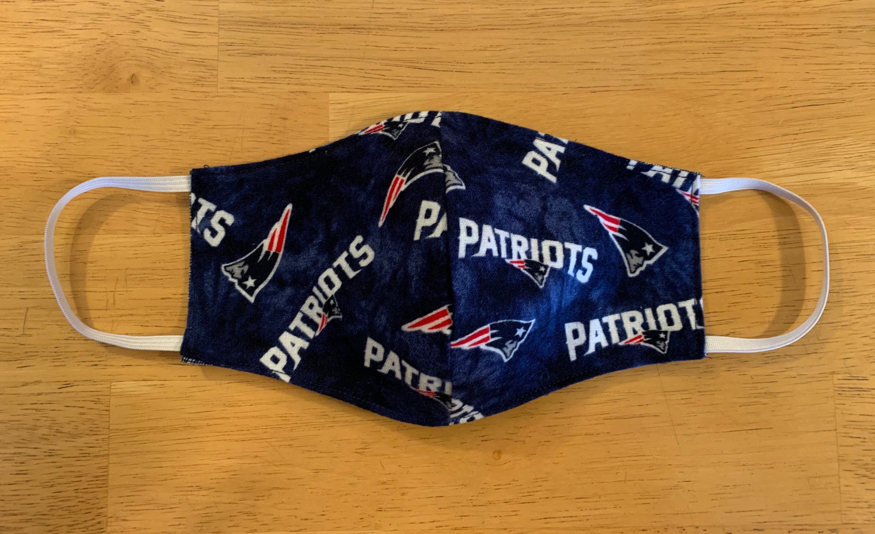 New England Patriot Face Mask! Reversible, Adjustable & Washable! NEW