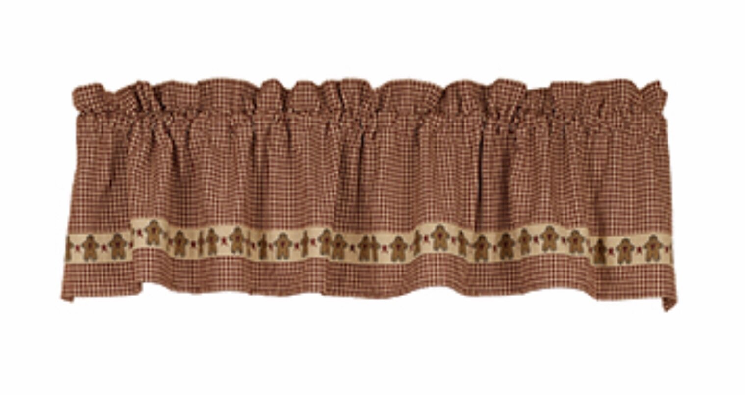 Gingerbread Valance 72 x 14” NEW