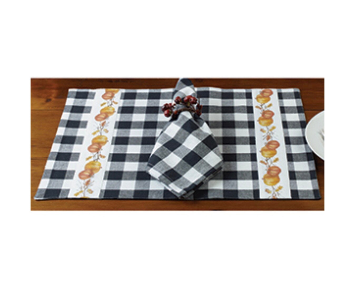 Pumpkin Check Placemats! 13” x 19”NEW