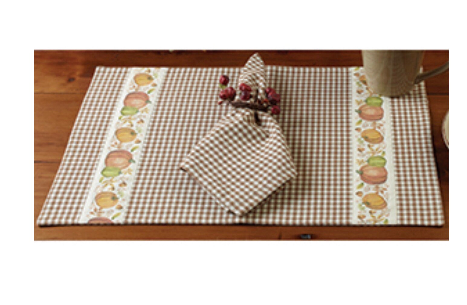 Pumpkin Harvest Placemats! Set of 4 —13” x 19”NEW