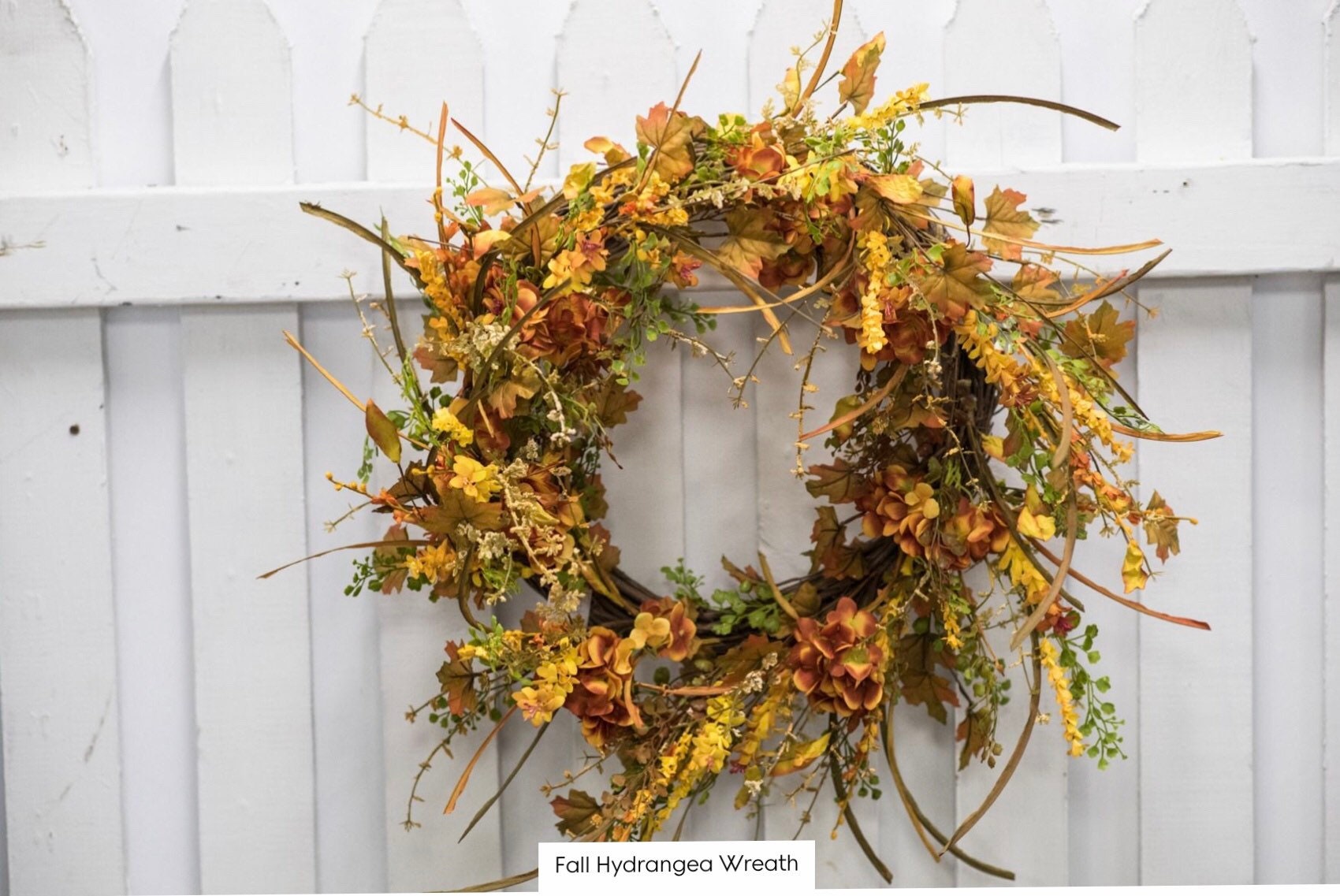 Fall Hydrangea Wreath NEW