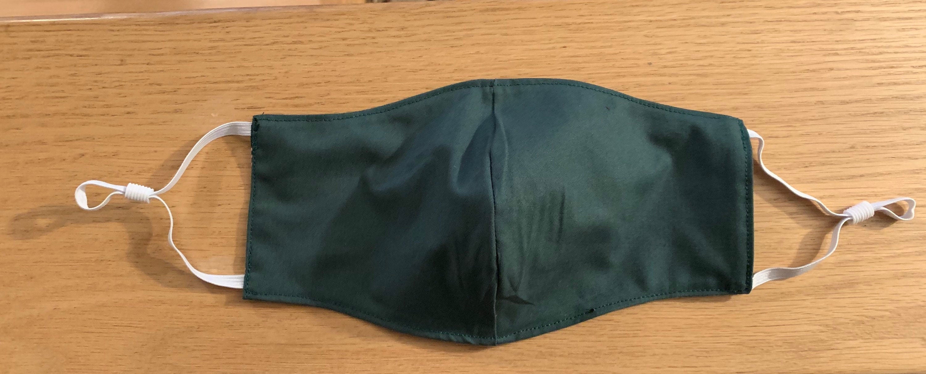 Snowflake Gold/Green adjustable Face Mask Reversible & Washable! NEW