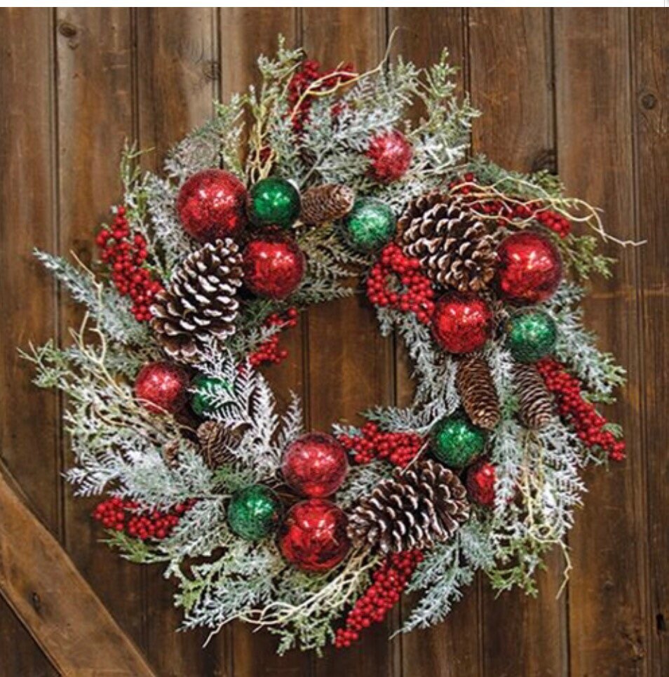 Deck the Halls Wreath 24” NEW