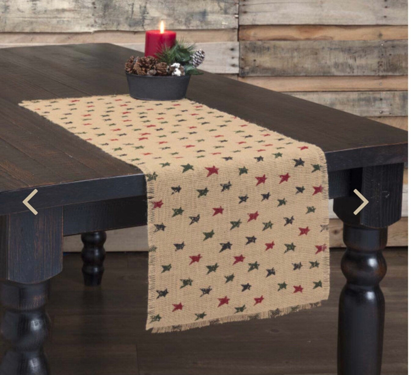 Primitive Star Jute Runner 13 x 36. New