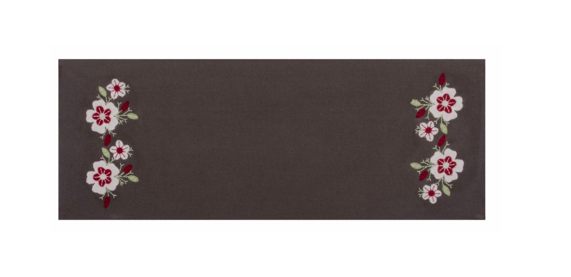Hibiscus Pewter Table Runner 14” x 36”NEW