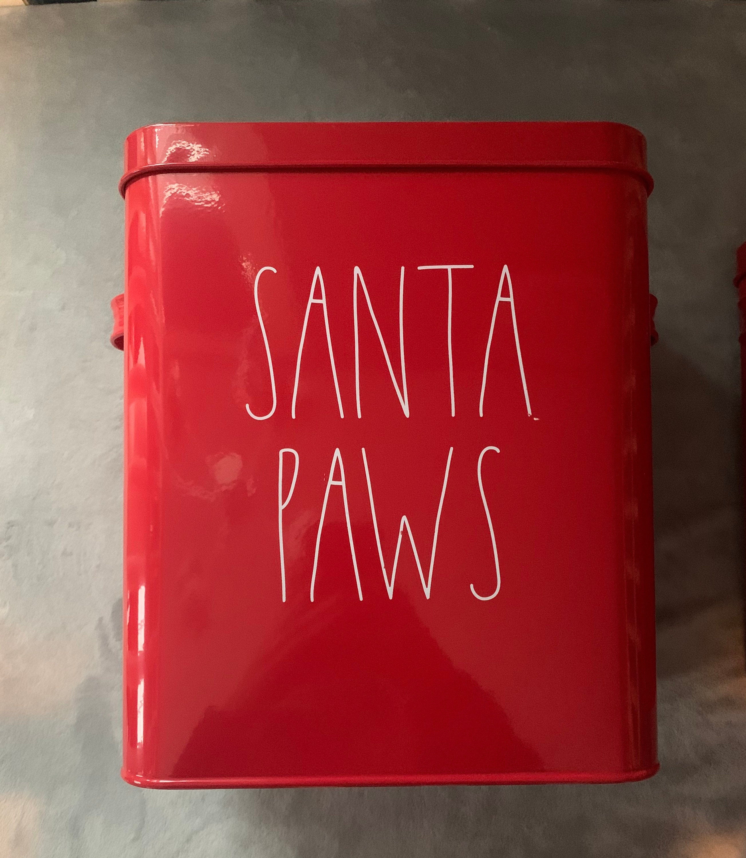 Rae Dunn Holiday Tin “Santa Paws”