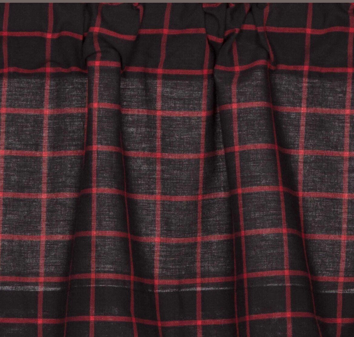 Glennock Valance Curtain 72” x 16” New