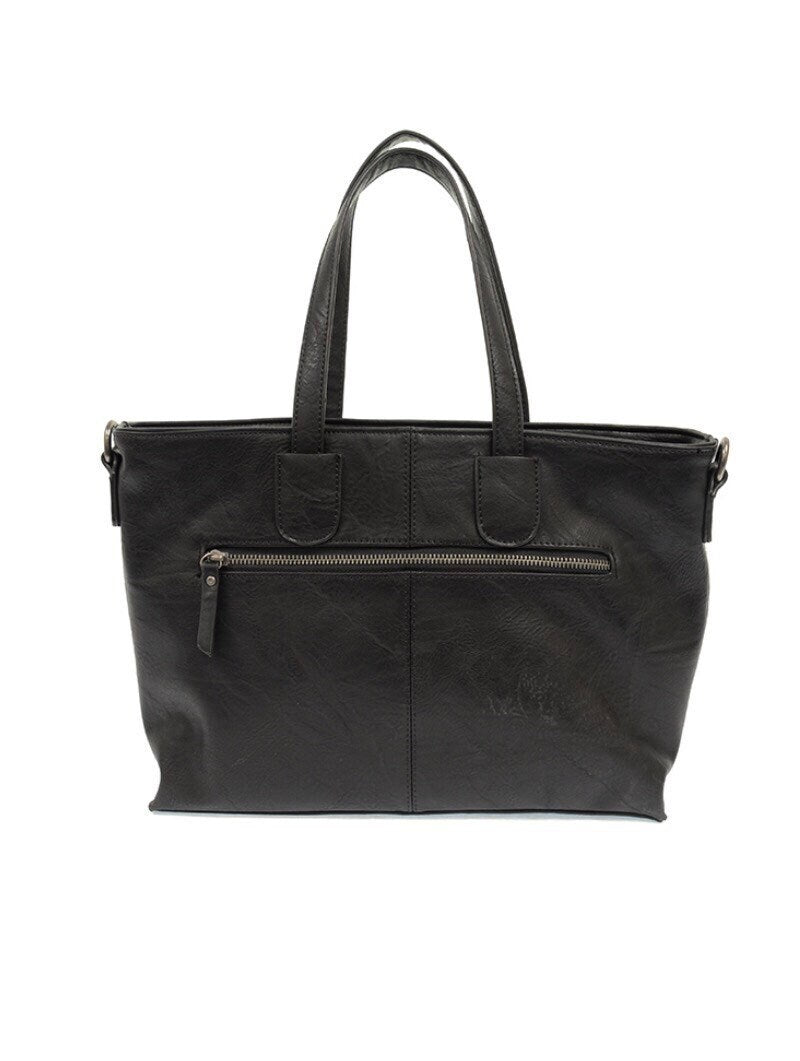 Michele Mid Size Zip Top Convertible Tote Handbag! NEW
