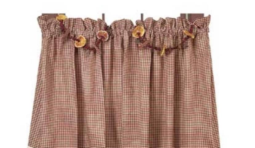 Check Tier Curtains