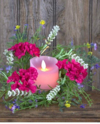 Raspberry Orchard 4.5in Candle Ring  NEW