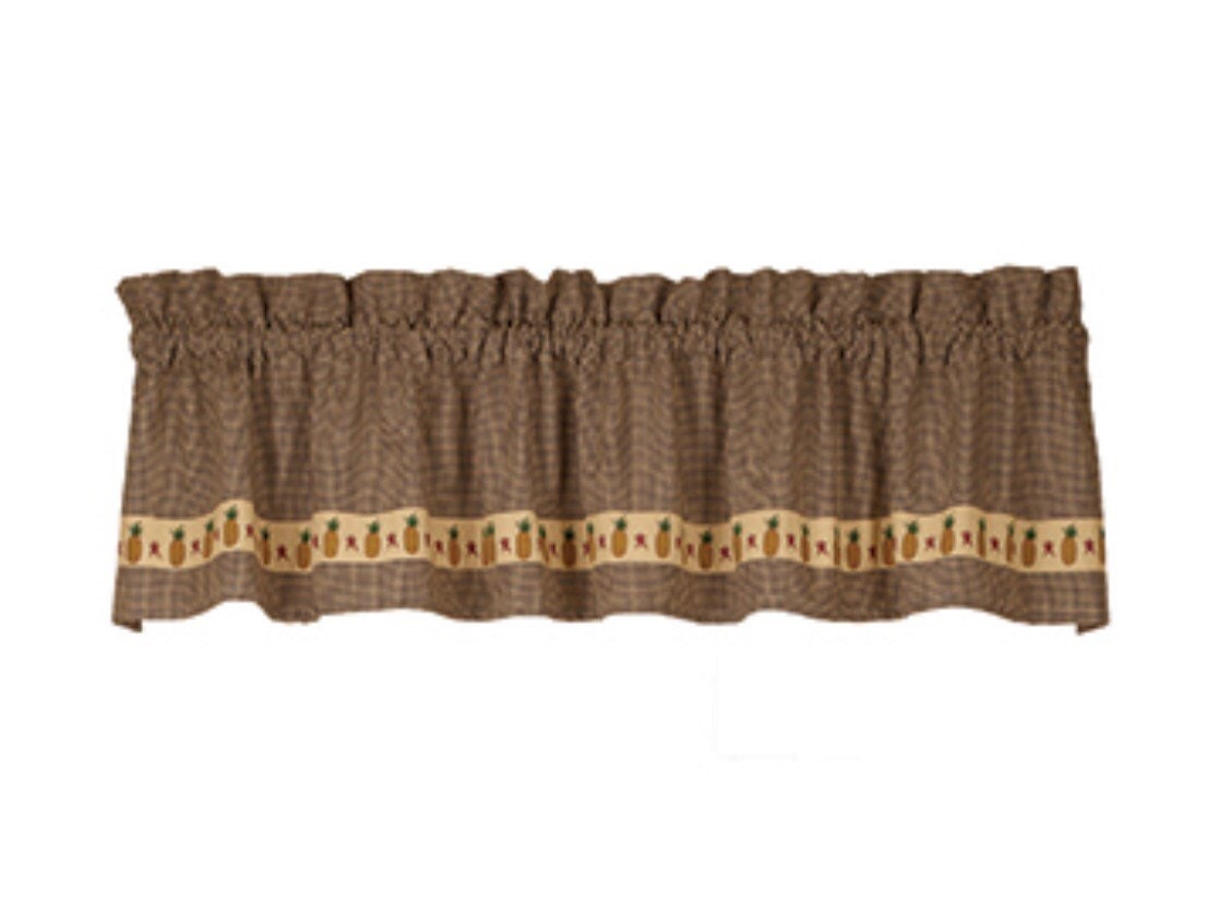 Primitive Pineapple Valance (72x14”)
