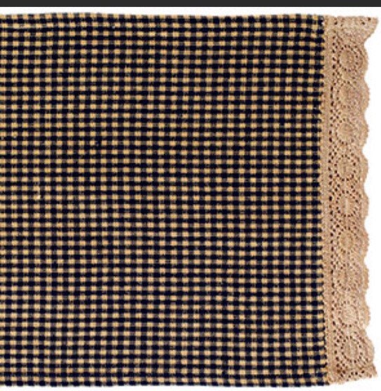 Black Granny’s Check Runner (13x36”) or (13x54”)