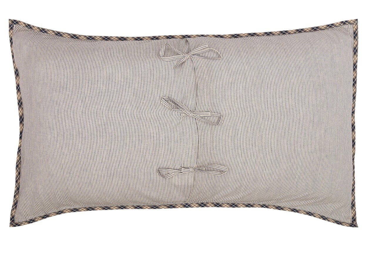 Dakota Star Farmhouse Blue King Quilt 105Wx95L with 2-Shams 21 x 37! NEW
