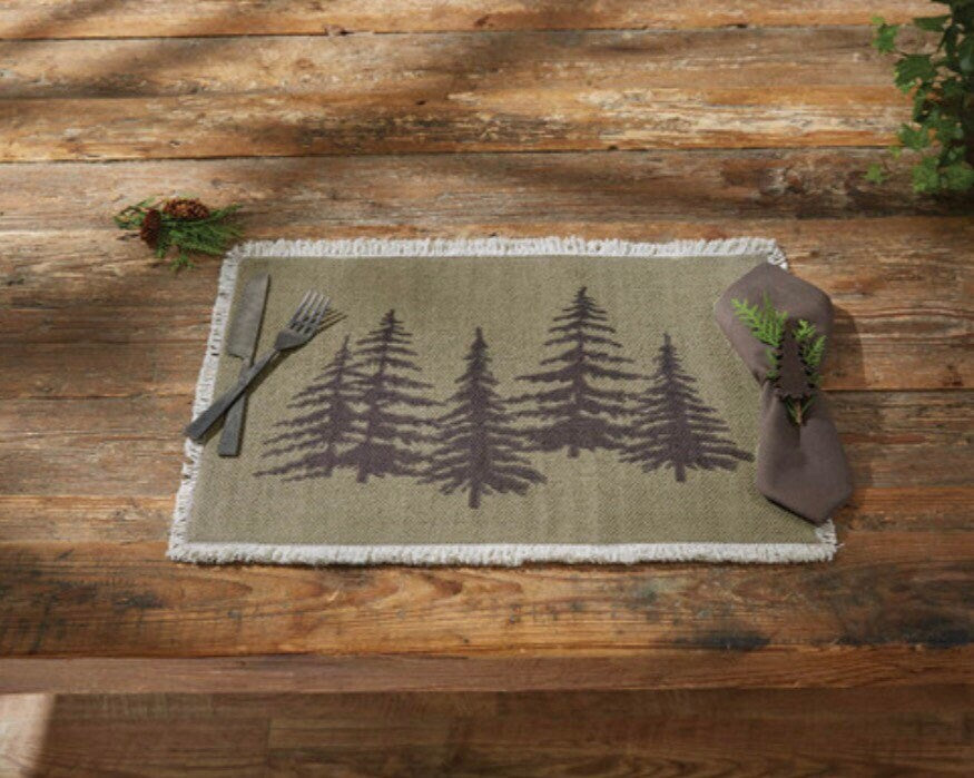 Hemlock Tree Placemats! (Set of 4) New