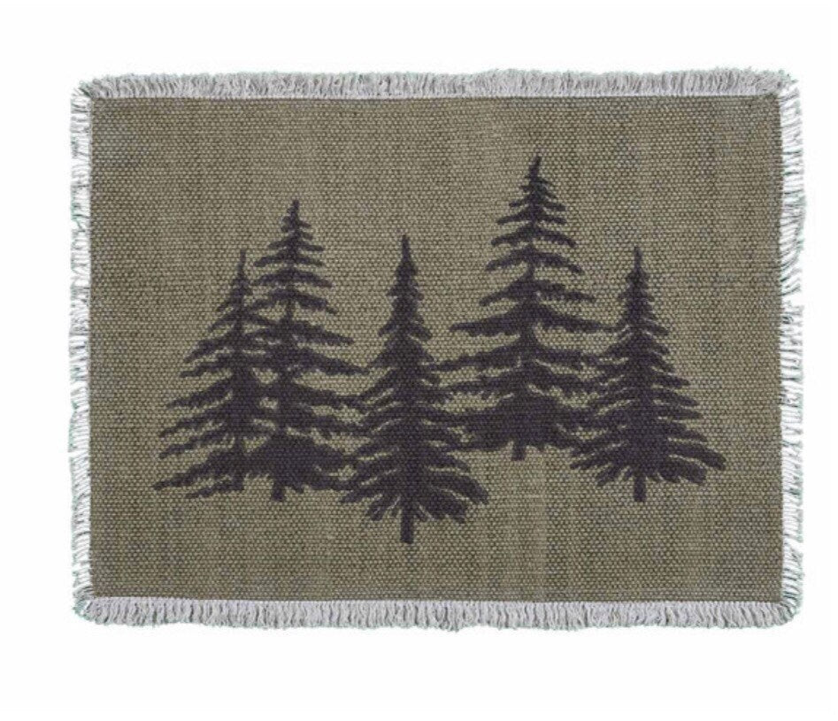 Hemlock Tree Placemats! (Set of 4) New