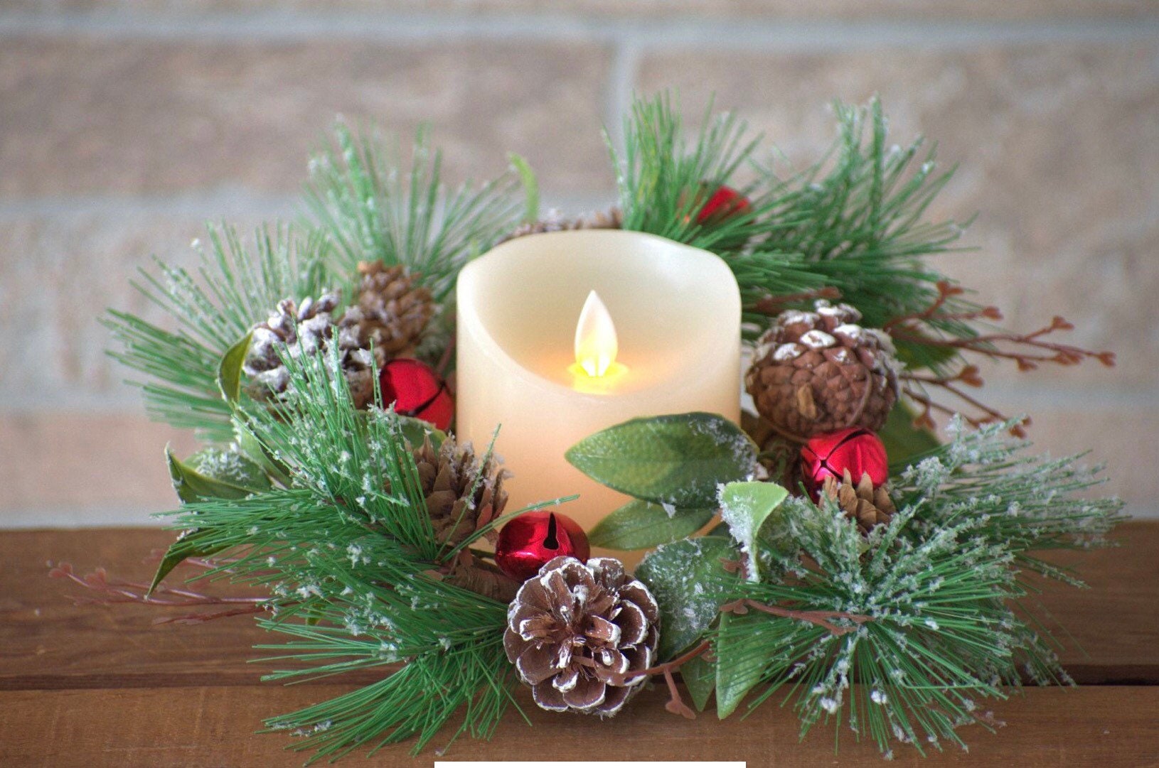 Holiday Bells 4.5in Candle Ring! NEW