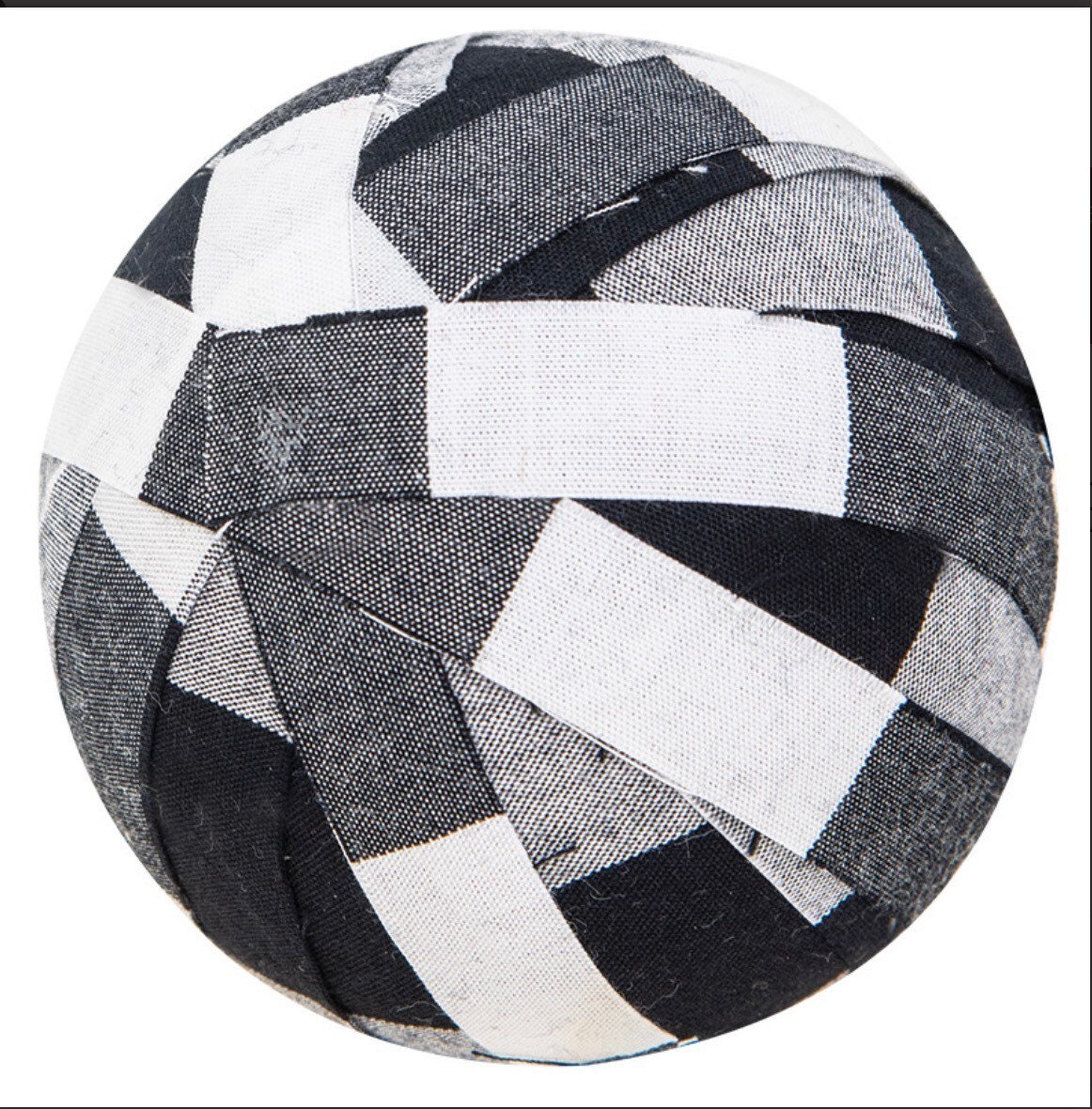 6/Set, Black Buffalo Check Rag Balls!