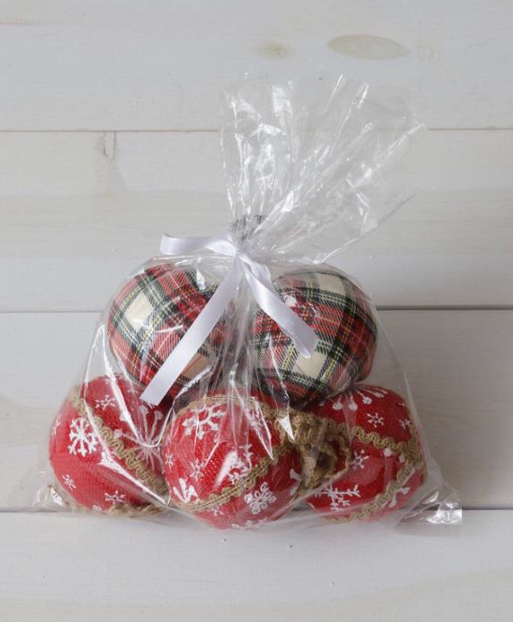 Fabric Balls - Set Of 6 Assorted