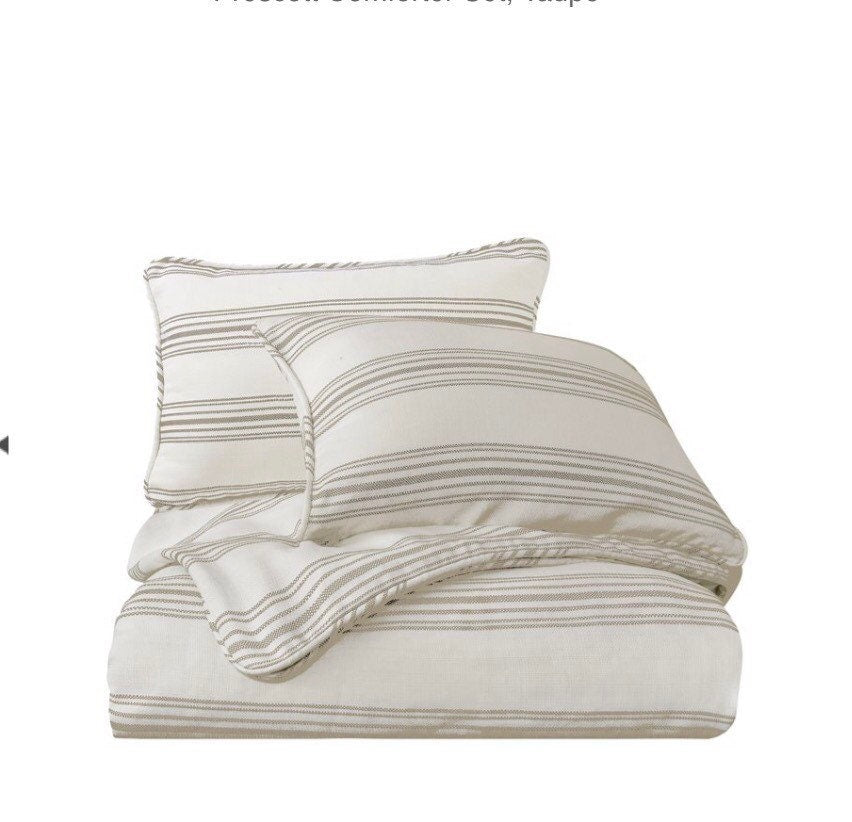 Prescott Comforter Set, Taupe KING