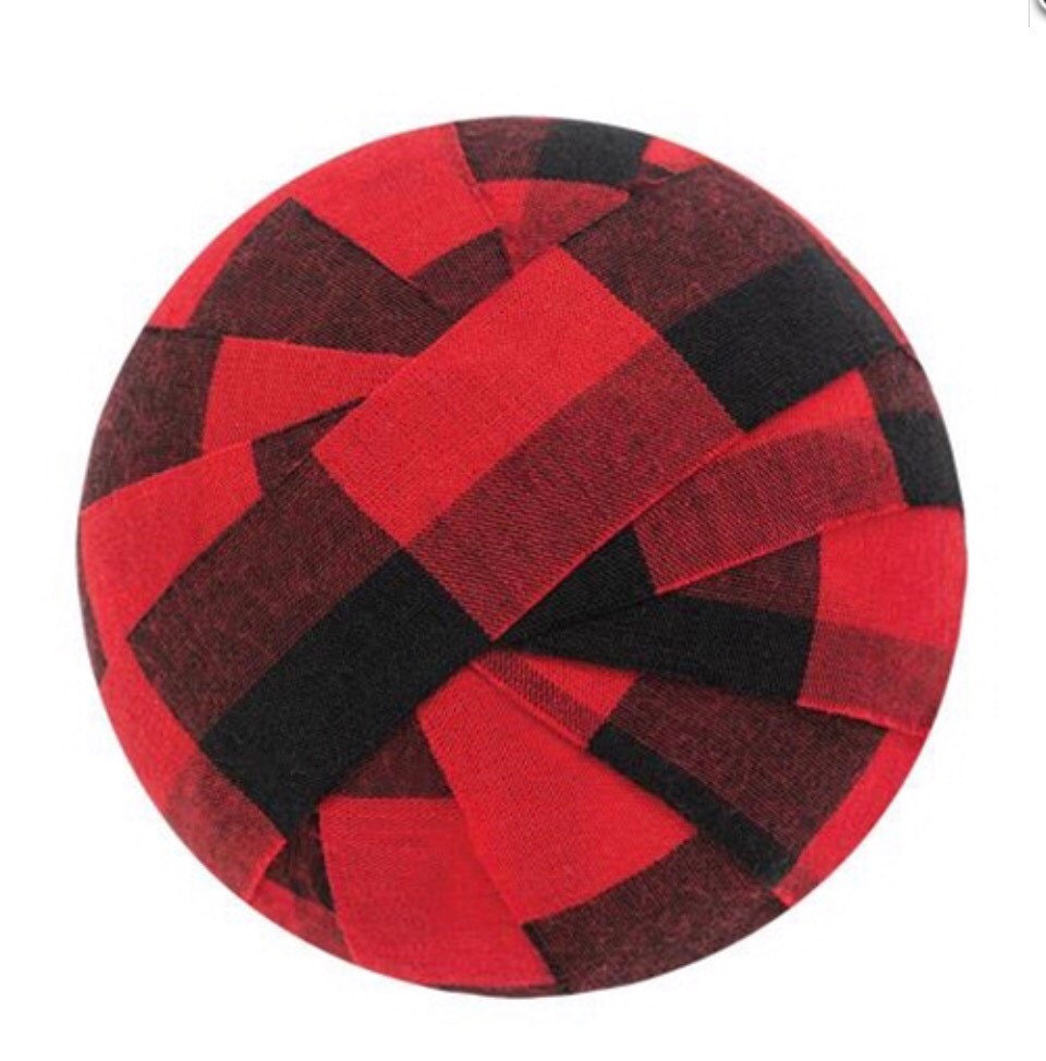 6/Set, Red Buffalo Check Rag Balls!
