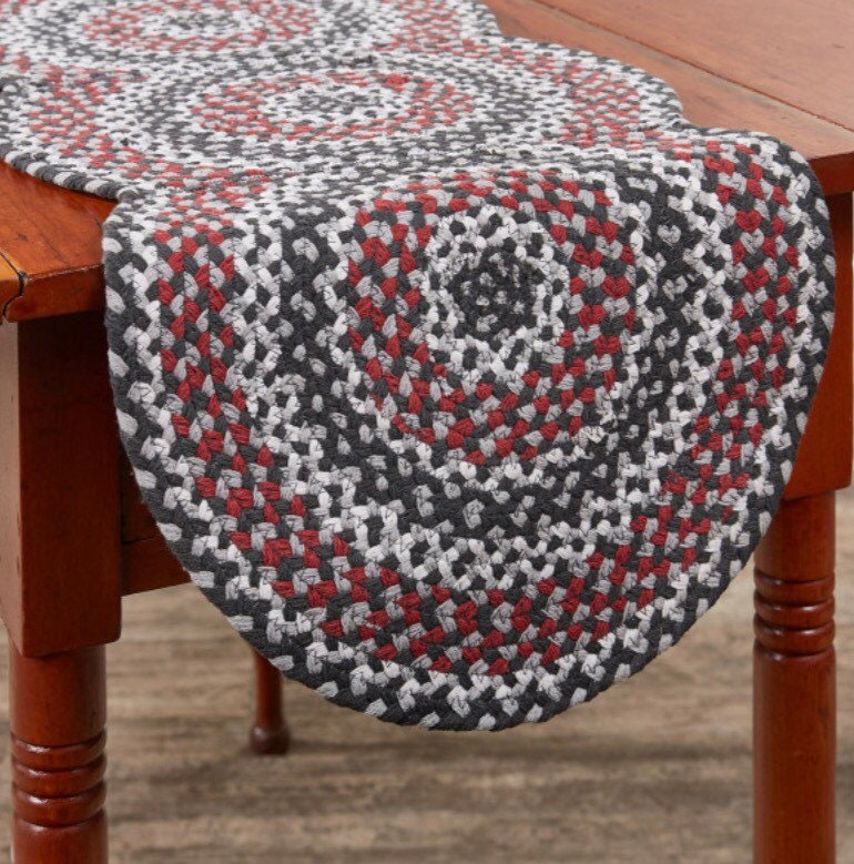 Limestone Braided Table Runner 15 x 34” New