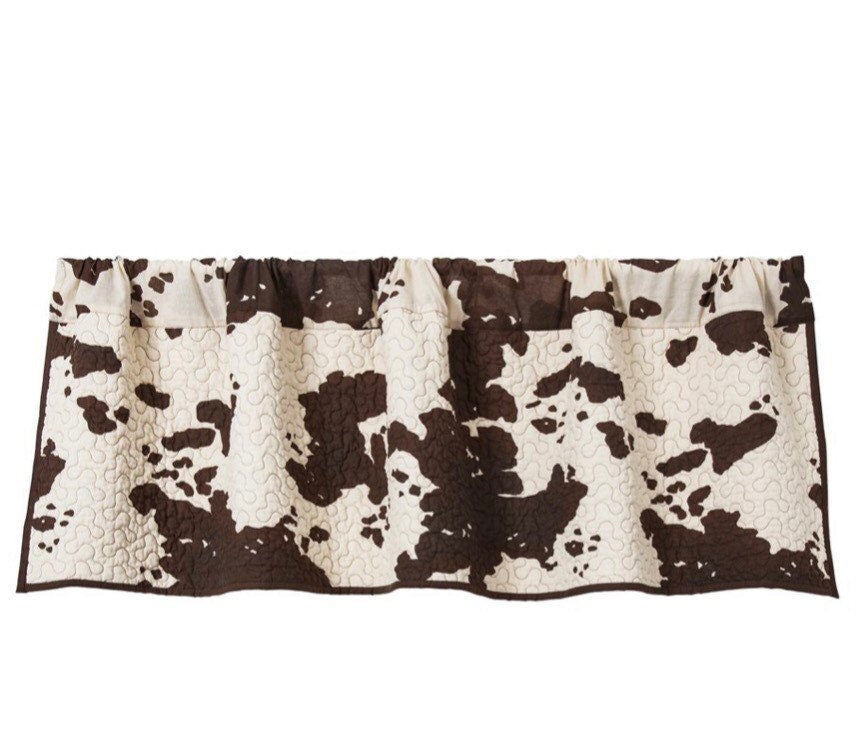 Elsa Cowhide Quilted Valance NEW