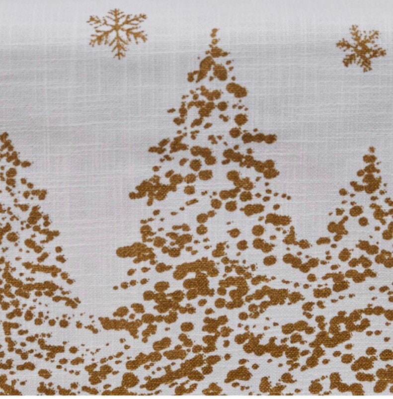 Golden Christmas Tree Table Runner 15” x 54”NEW