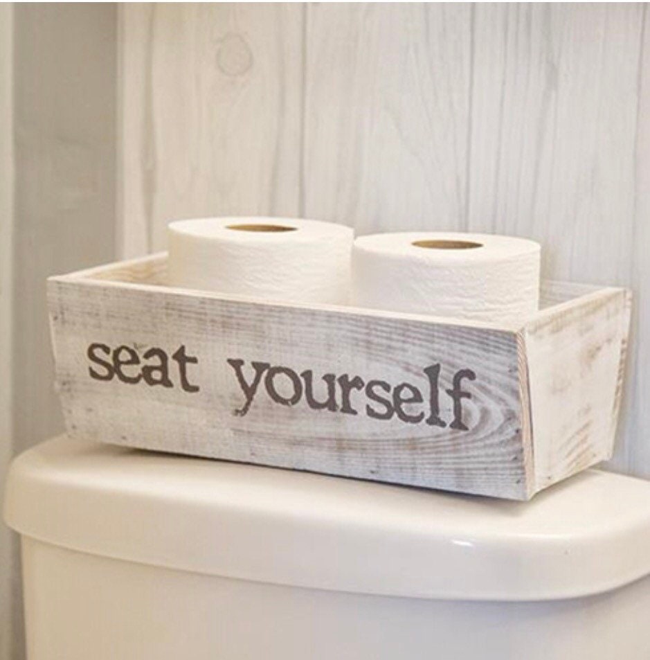Hello Sweet Cheeks/Seat Yourself Reversible Toiletries Box NEW