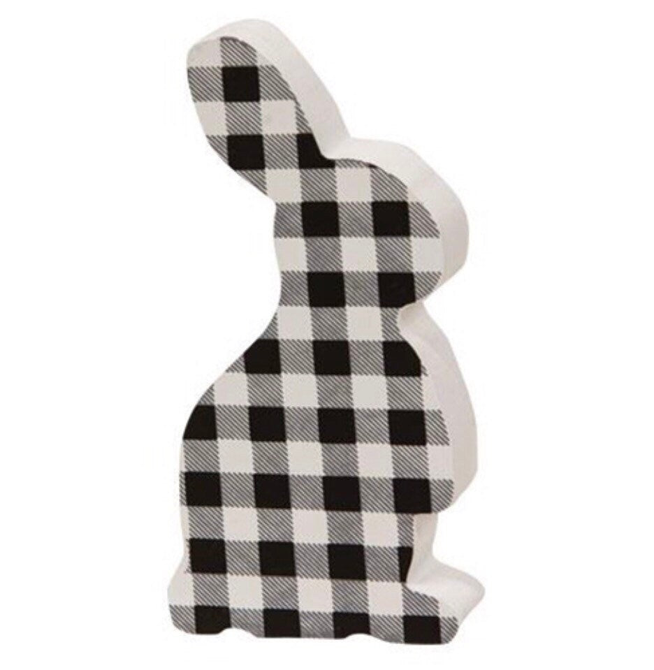 Black & White Buffalo Check Chunky Bunny NEW