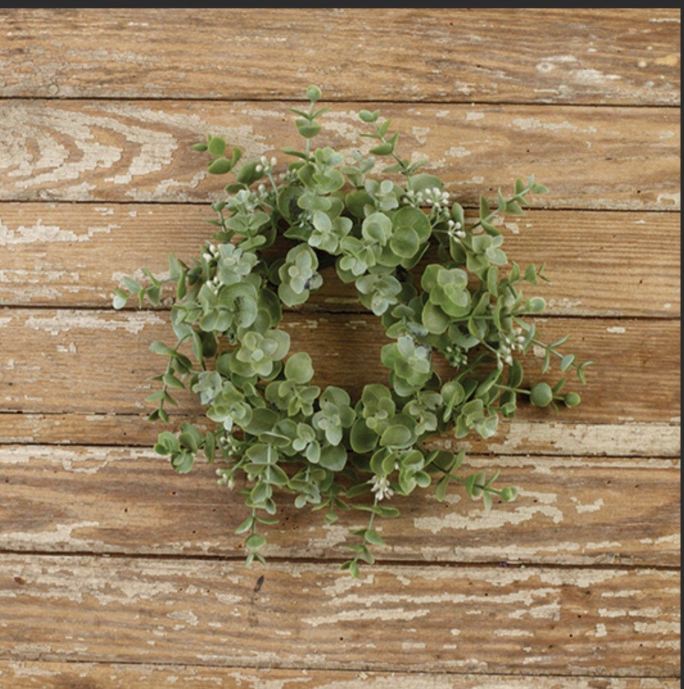 10” Farmhouse Eucalyptus Ring (3.25” inner)
