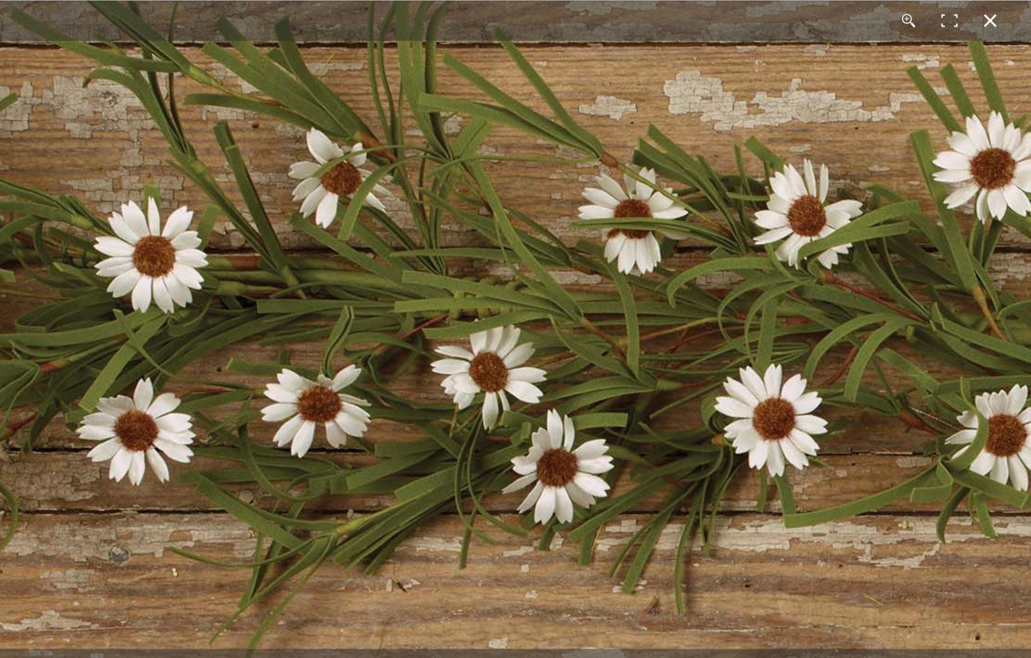 4’ White or Yellow Mini Daisy Garland New