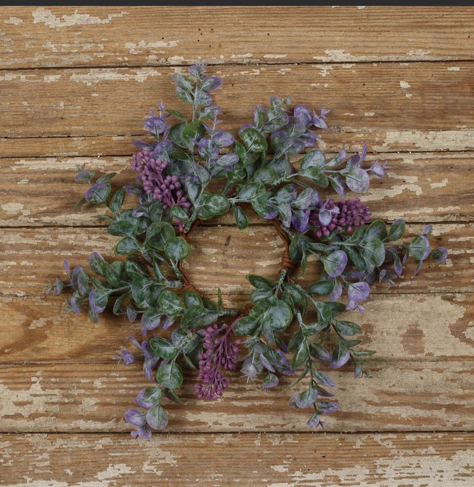 10” Eucalyptus ‘N’ Lavender Berries Ring (4” inner)