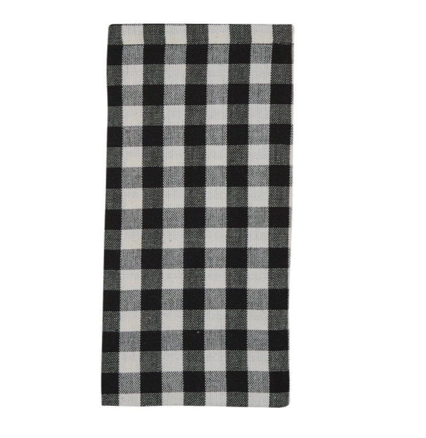 Autumn Checkerboard Napkins & Pumpkin Napkin Rings! Set of 4 New