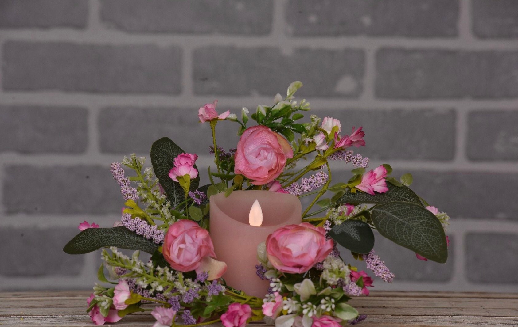 Peony Patch 4.5in Candle Ring New