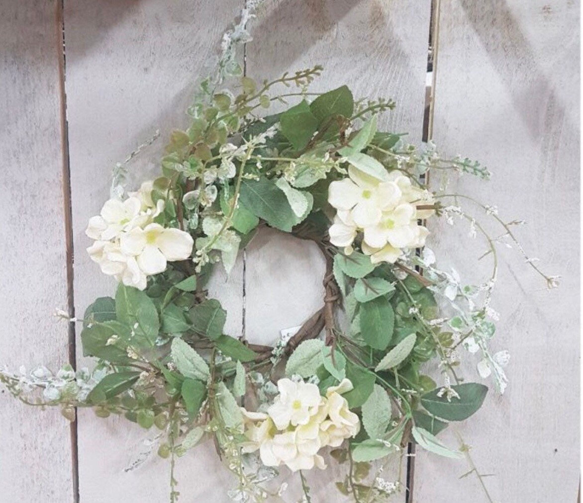 Garden Hydrangia 4.5 inch Candle Ring NEW