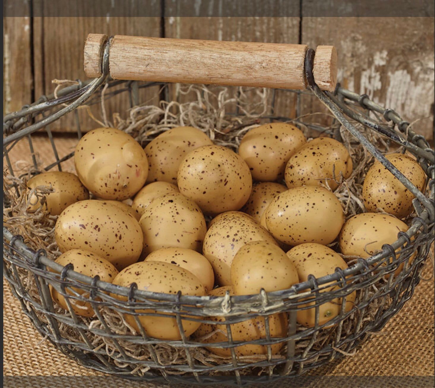 Farmhouse Round Wire Basket (7.5x4”)