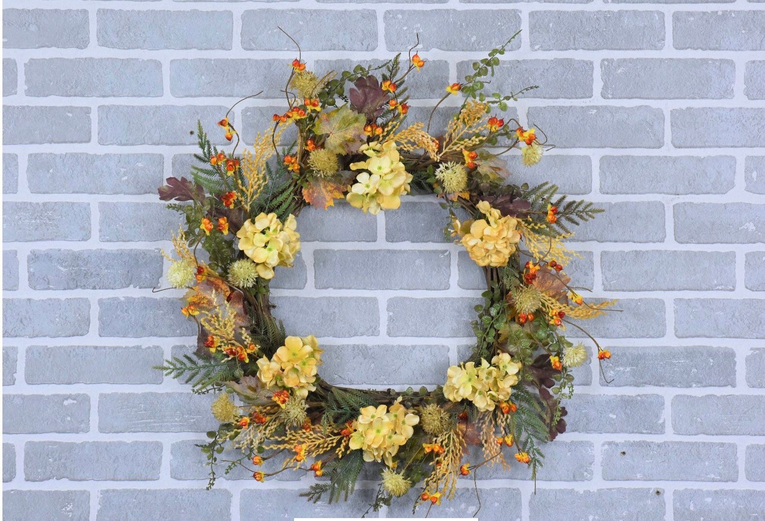 Autumn Hydrangea Wreath NEW