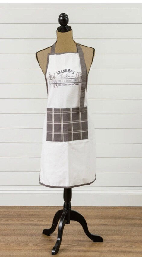 Grandma’s Little Helper Kids Apron & Mitt or Adult Matching Apron! New