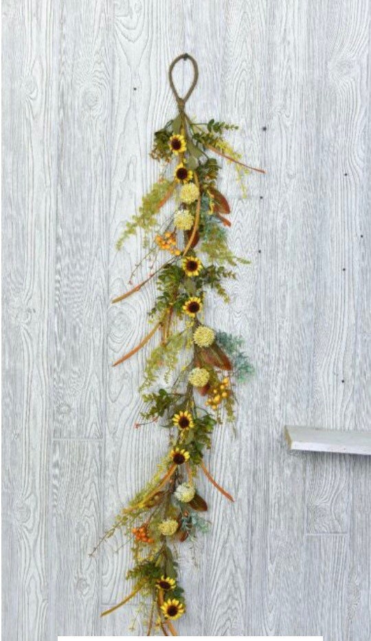 Autumn Yarrow 4ft Garland New