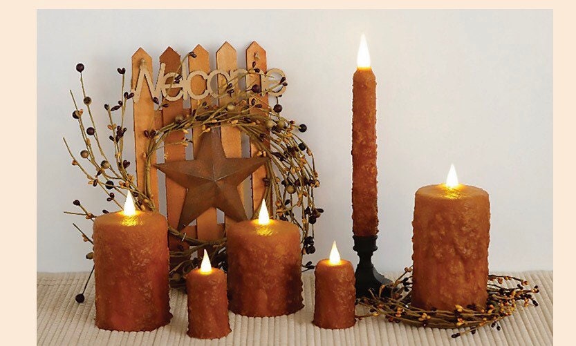 Hand Waxed Orange Candle 6” With timer!