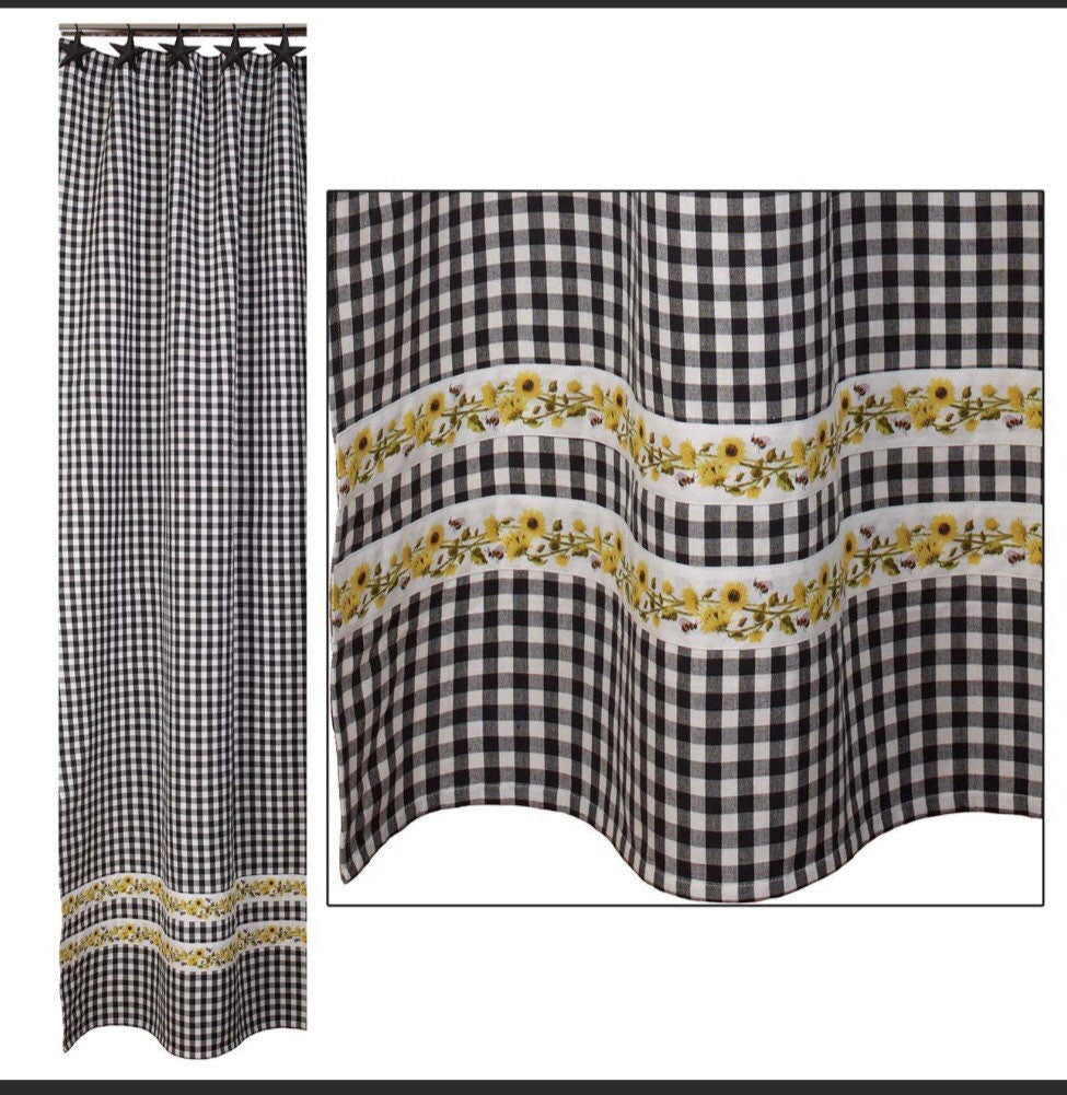 Flowers ‘N’ Bees Shower Curtain (72x72”) New